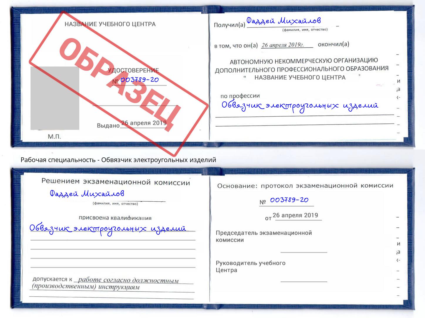 Обвязчик электроугольных изделий Рязань